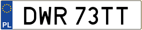 Truck License Plate